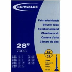 Chambre à Air Vélo Schwalbe 700 / 28 / 29 Pouces -Cyclo-Camping Soldes Boutique chambre a air 700 x 18 28c valve presta longue schwalbe full