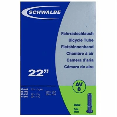 Chambre à Air Vélo 550A / 22 Pouces Schwalbe 3 Chambre à Air Vélo 550A / 22 Pouces Schwalbe