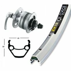 Exal Roue 28 Pouces Avec Dynamo Dans Moyeu C3000 -Cyclo-Camping Soldes Boutique roue 28 pouces avec dynamo dans moyeu c3000 full 3