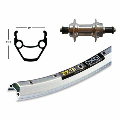 Exal Roue Arrière 28 Pouces Roue Libre Serrage Rapide 4 Exal Roue Arrière 28 Pouces Roue Libre Serrage Rapide – Image 2