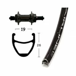 Roue Arrière à Roue Libre Vélo 28 Pouces Noire Airline Rodi -Cyclo-Camping Soldes Boutique roue arriere a roue libre velo 28 pouces noire airline rodi full 4