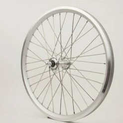 Roue Vélo Avant Argent Double Paroi 20x1.75 X-Star 19 - Ryde -Cyclo-Camping Soldes Boutique roue velo avant argent double paroi 20x1 75 x star 19 ryde full 4