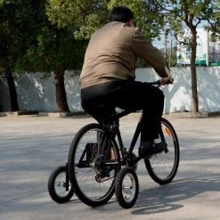 XPRIT Roues Stabilisatrices Pour Vélo Adulte Fixation Hauban Et Base -Cyclo-Camping Soldes Boutique roues stabilisatrices pour velo adulte fixation hauban et base full 4