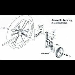 XPRIT Roues Stabilisatrices Repliables Pour Vélo Enfant -Cyclo-Camping Soldes Boutique roues stabilisatrices repliables pour velo enfant full 4