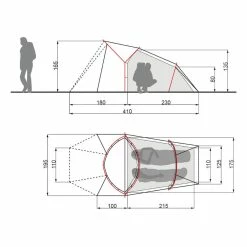 Tente Vélo 2 Places Pour Bikepacking Ultralégère Vaude -Cyclo-Camping Soldes Boutique tente vaude bikepacking ultralegere 5